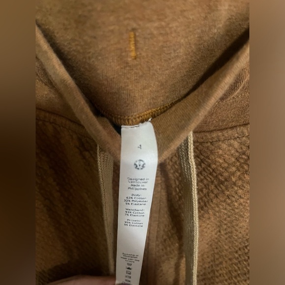 Lululemon Warm Down Mid-Rise Brown Jogger Size 4 - Picture 3 of 3